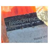 Lot of 9 Rolls of Barrier or Snow Fence Rectangular Pattern 48" x 100"