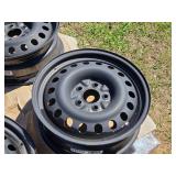 Lot of 4 Steel Car Rims - 17 Inch, Multi-fit (See description)