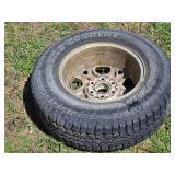 Pair of 265/70R17 Wild Country Trail 4SX Tires with Rims - OVER 3/4 Tread