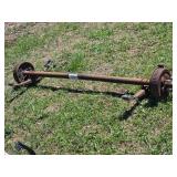 Dexter 3500 lbs Capacity Trailer Axle with Drum Brakes HF = 76.00, SC = 59.50 Came out of 2019 Camper that was Put on a Trailer