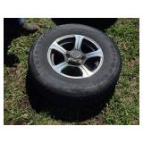 Pair of Used ST205/75R14 Tires with Alloy Rims