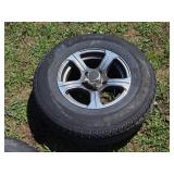 Pair of Used ST205/75R14 Tires with Alloy Rims