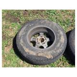 Pair of Used ST205/75R14 Tires with Alloy Rims