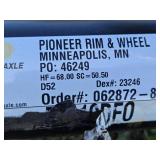 A Pair of Dexter Axle with Springs and Hardware - HF = 68.00, SC = 50.50