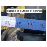 A Pair of Dexter Axle with Springs and Hardware - HF = 68.00, SC = 50.50