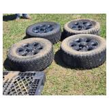 Set of 4 Supermax All-Terrain Tires and Rims 35x12.50R20LT off of a 2021 Dodge Ram 2500 - See All Pics