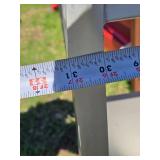 Used Double Basin Stainless Steel Sink with Aluminum Shelving Unit