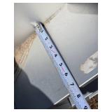 Used Double Basin Stainless Steel Sink with Aluminum Shelving Unit