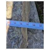 Set of 3 Large Natural Stone Slabs Approx 36x18x6 - heavy