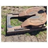 Heavy Duty Holland Sliding Fifth Wheel Hitch Plate - Mount Plate Approx. 48" x 34"