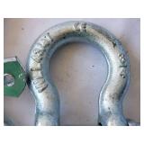 Lot of 5 WLL 4 3/4T, 3/4" Shackles