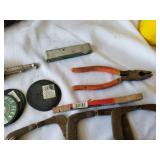 Assorted Hand Tools with C-Clamps and Pliers