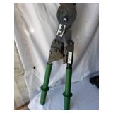Greenlee 756 Ratchet Cable Cutter with Green Handles