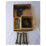 Assorted Industrial Hardware: 2x3/4 Bolts, Washers, Valve Assembly and Wheel Seals