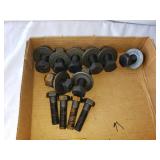Assorted Industrial Hardware: 2x3/4 Bolts, Washers, Valve Assembly and Wheel Seals
