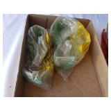 Set of 4 PVC Jersey Lined Gloves with 2 Pair of Goggles