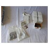Bulk Lot of Assorted Stainless Steel Screws, Nuts, and Washers