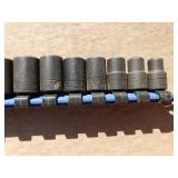 Metric Impact Socket Set on Organizer Rail