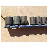 Metric Impact Socket Set with Rail