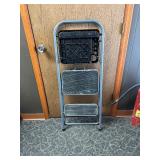 2-Step Folding Step Stool With Tray