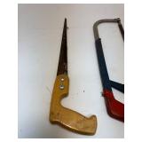 Vintage Compass Saw and Hack Saws