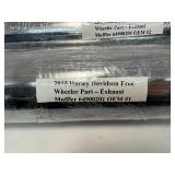 Lot of (2) 2015 Harley Davidson Free Wheeler Exhaust Mufflers