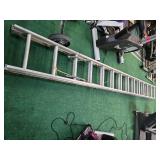 28 Ft Long Aluminum Adjustable Ladder ( Used)