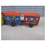 (BSB) Vintage Wind-Up Zig-Zag Train...