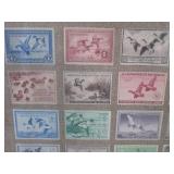 (A-4) Framed Collection of $1 to $5...