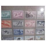 (A-4) Framed Collection of $1 to $5...