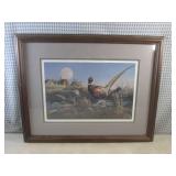 (A-4) Framed James A. Megar "Harves...
