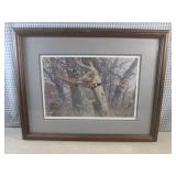 (A-4) Framed James A. Megar "Storm ...