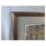 (A-4) Framed James A. Megar "Storm ...