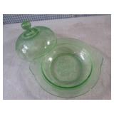 (FS) Vintage Etched Green Uranium G...