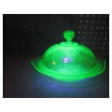 (FS) Vintage Etched Green Uranium G...