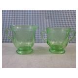 (FS) Vintage Etched Green Uranium G...