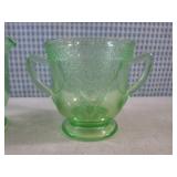 (FS) Vintage Etched Green Uranium G...