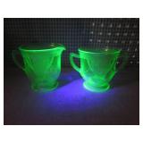 (FS) Vintage Etched Green Uranium G...