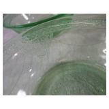 (FS) Set of 6 Vintage Etched Green ...