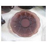 (A-3) Vintage Amethyst Glass Dishes...