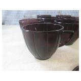 (A-3) Vintage Amethyst Glass Dishes...