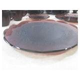 (A-3) Vintage Amethyst Glass Dishes...