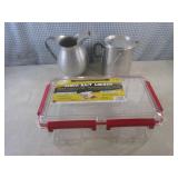 (CS) Vintage Aluminum Pitcher and C...