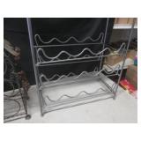 (G-1) 3 Metal Wine Bottle Racks/Hol...