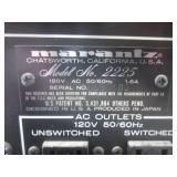 (A-2) Marantz 2225 Stereo Receiver ...