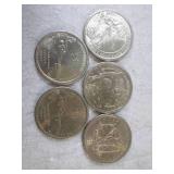 (FS) 5 No Date Sacagawea $1 Coins...