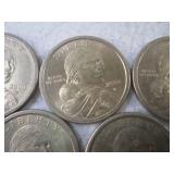 (FS) 5 - 2000 P Sacagawea $1 Coins...