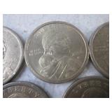 (FS) 5 - 2000 P Sacagawea $1 Coins...