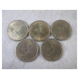 (FS) 5 - 2001 D Sacagawea $1 Coins...