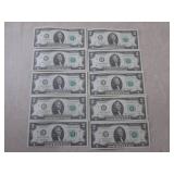 (CNTR) 10 Uncirculated Sequential U...